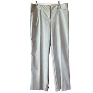 Alfani Gray Herringbone Dress Pants Size 12 Classic Fit Work Trousers